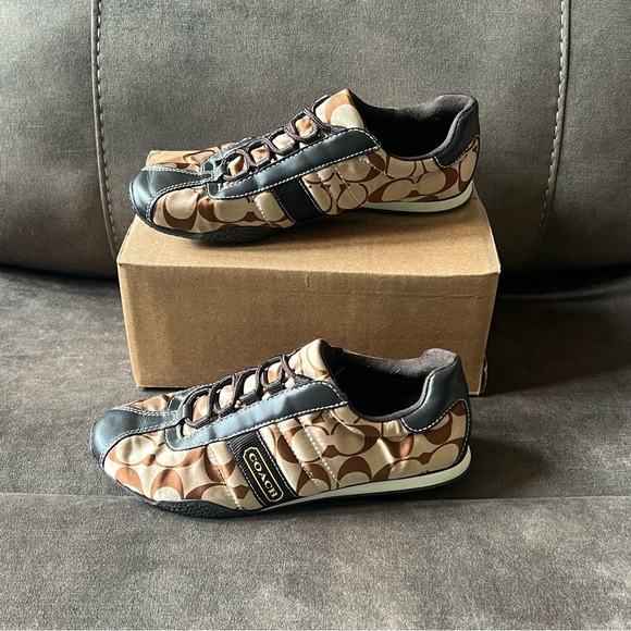 Coach VTG Y2K Women’s Kirby Sateen Sneakers EUC - Picture 1 of 7
